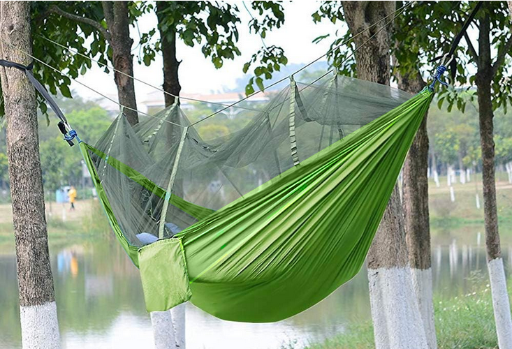 Letvægts Hængekøje med Myggenet – Perfekt til Camping & Outdoor