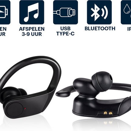 Grundig Trådløse Bluetooth Sportshøretelefoner med Lang Batteritid
