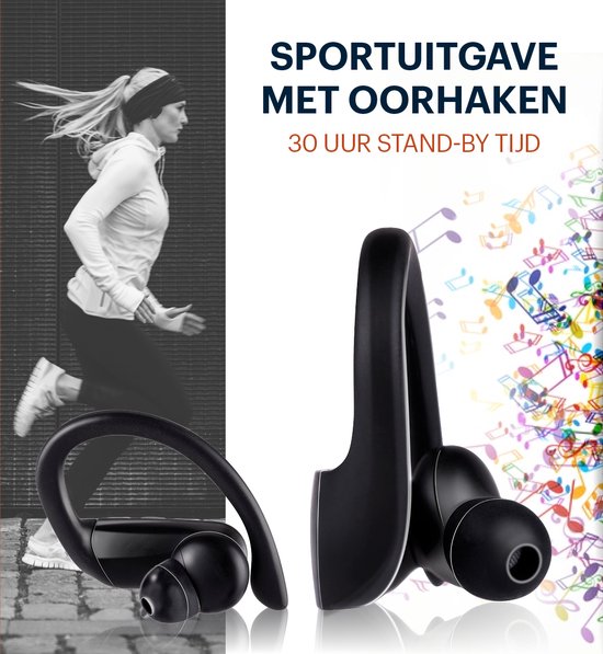 Grundig Trådløse Bluetooth Sportshøretelefoner med Lang Batteritid