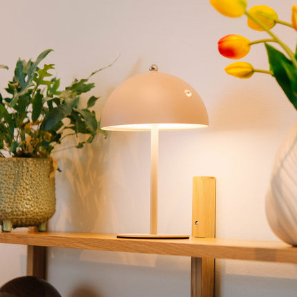 Touch Bordlampe – Trådløs LED Bordlampe med Dæmper i Sort eller Creme