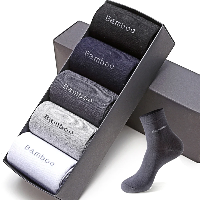 5-pak Kort Skaftet Bambus Strømper