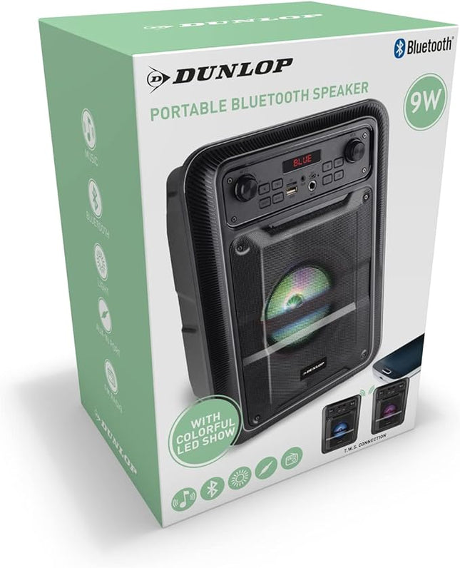 Transportable Bluetooth højtaler fra Dunlop