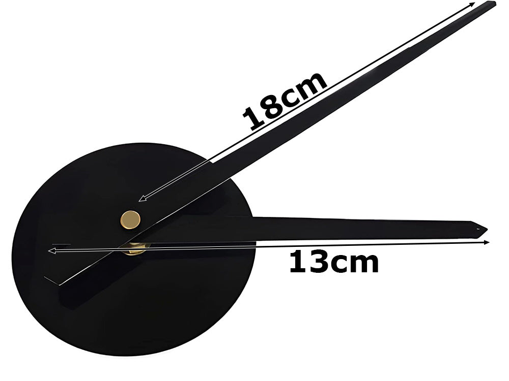 Stort 3D Vægur  – XXL, 130 cm, Støjsvagt og Elegant