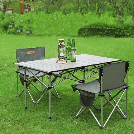 Campingbord, Sammenklappeligt, 3 størrelser, Sort