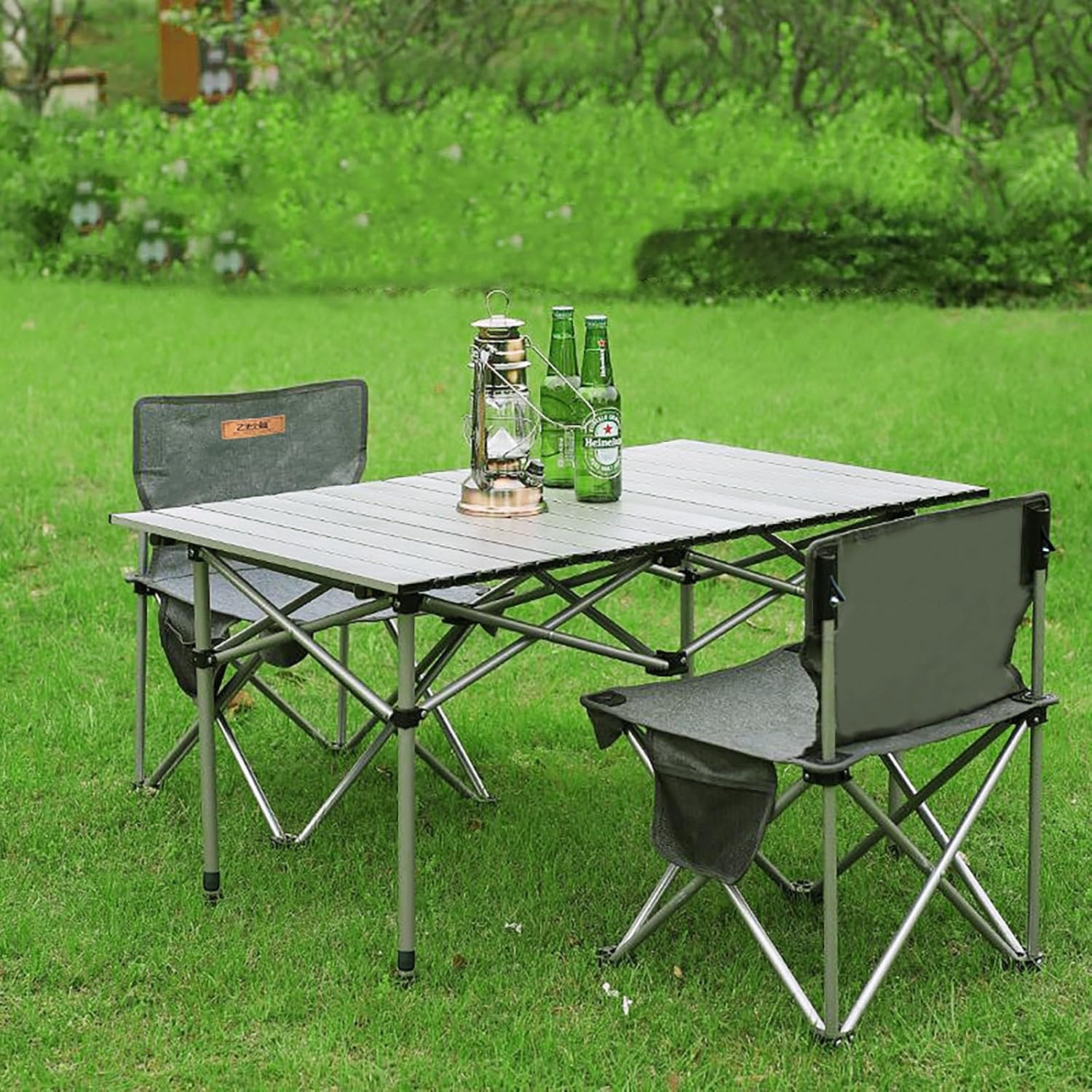 Campingbord, Sammenklappeligt, 3 størrelser, Sort
