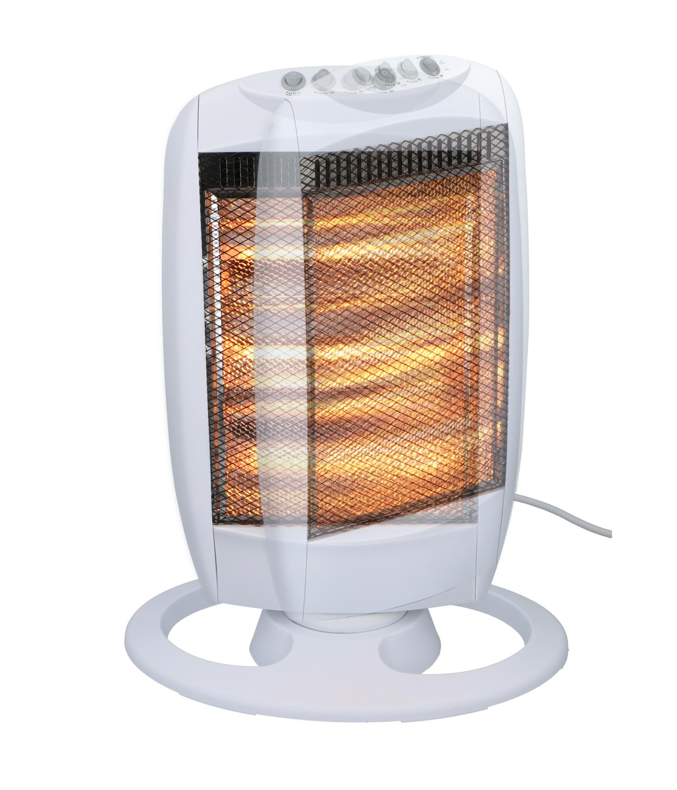 Alpina Elektrisk Halogenvarmer - 3 Varmeindstillinger - 1200W