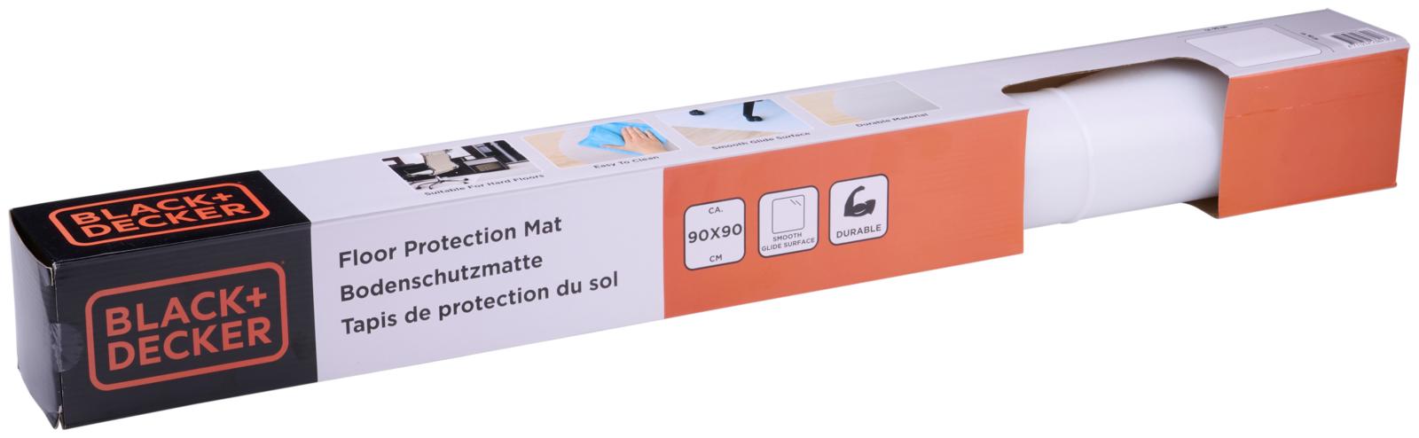 Stoleunderlag fra BLACK+DECKER – 90 x 90 cm