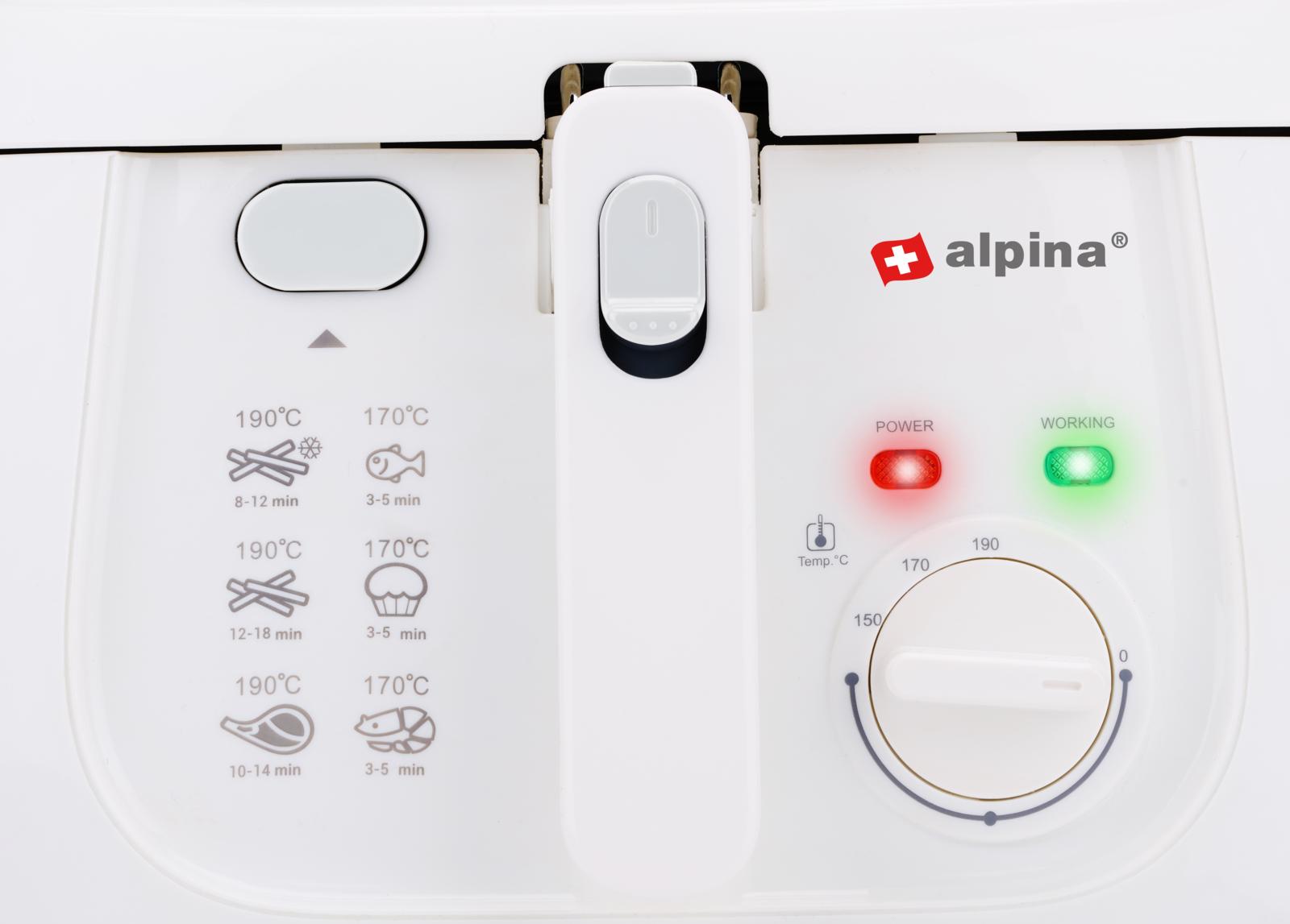 Alpina Frituregryde - 2,5L, 1800W