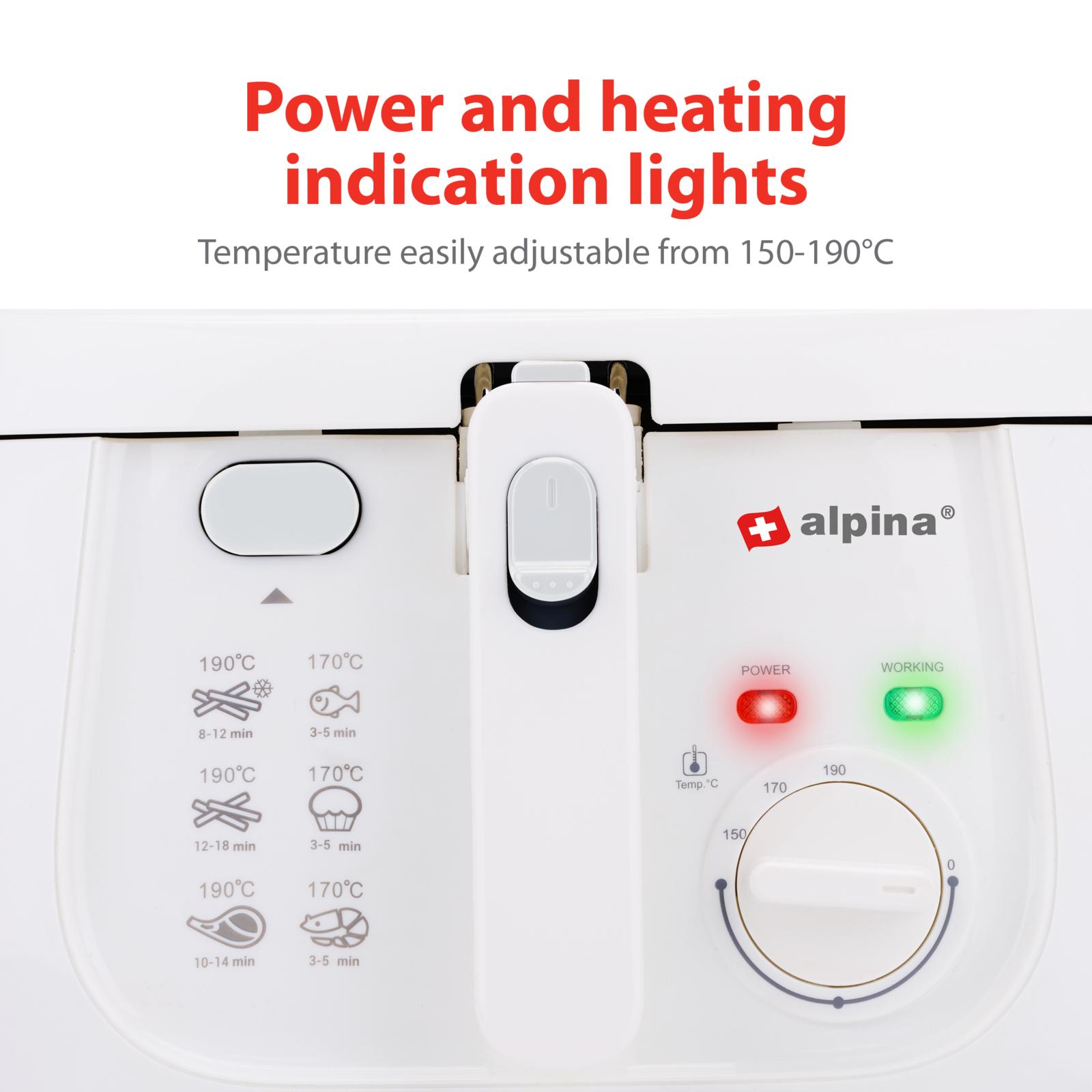 Alpina Frituregryde - 2,5L, 1800W