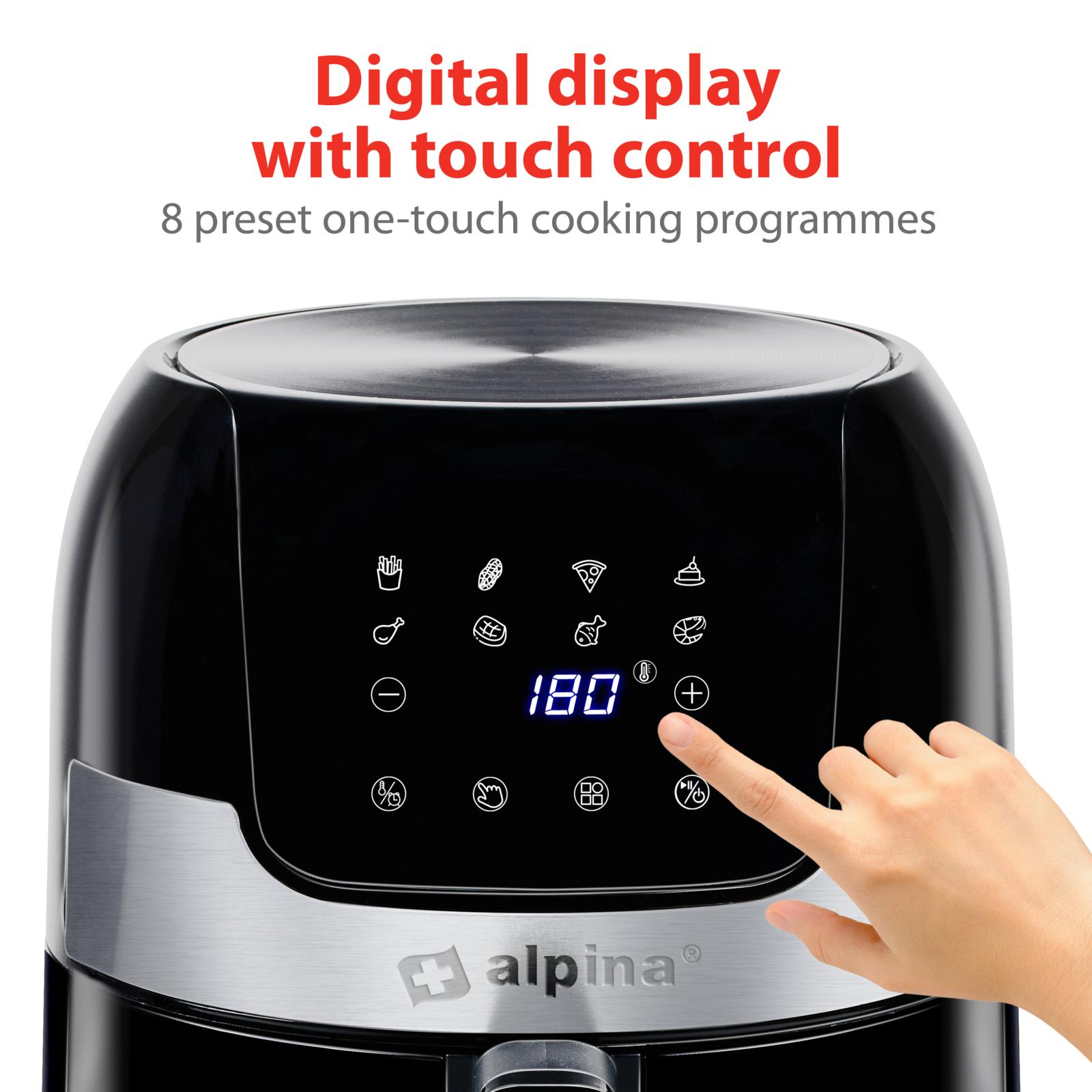 Alpina Airfryer Stor 3,5L - 1400W med Display