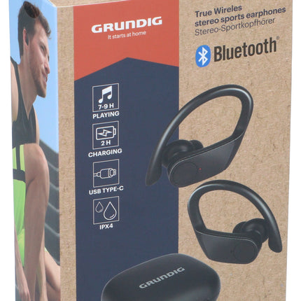Grundig Trådløse Bluetooth Sportshøretelefoner med Lang Batteritid