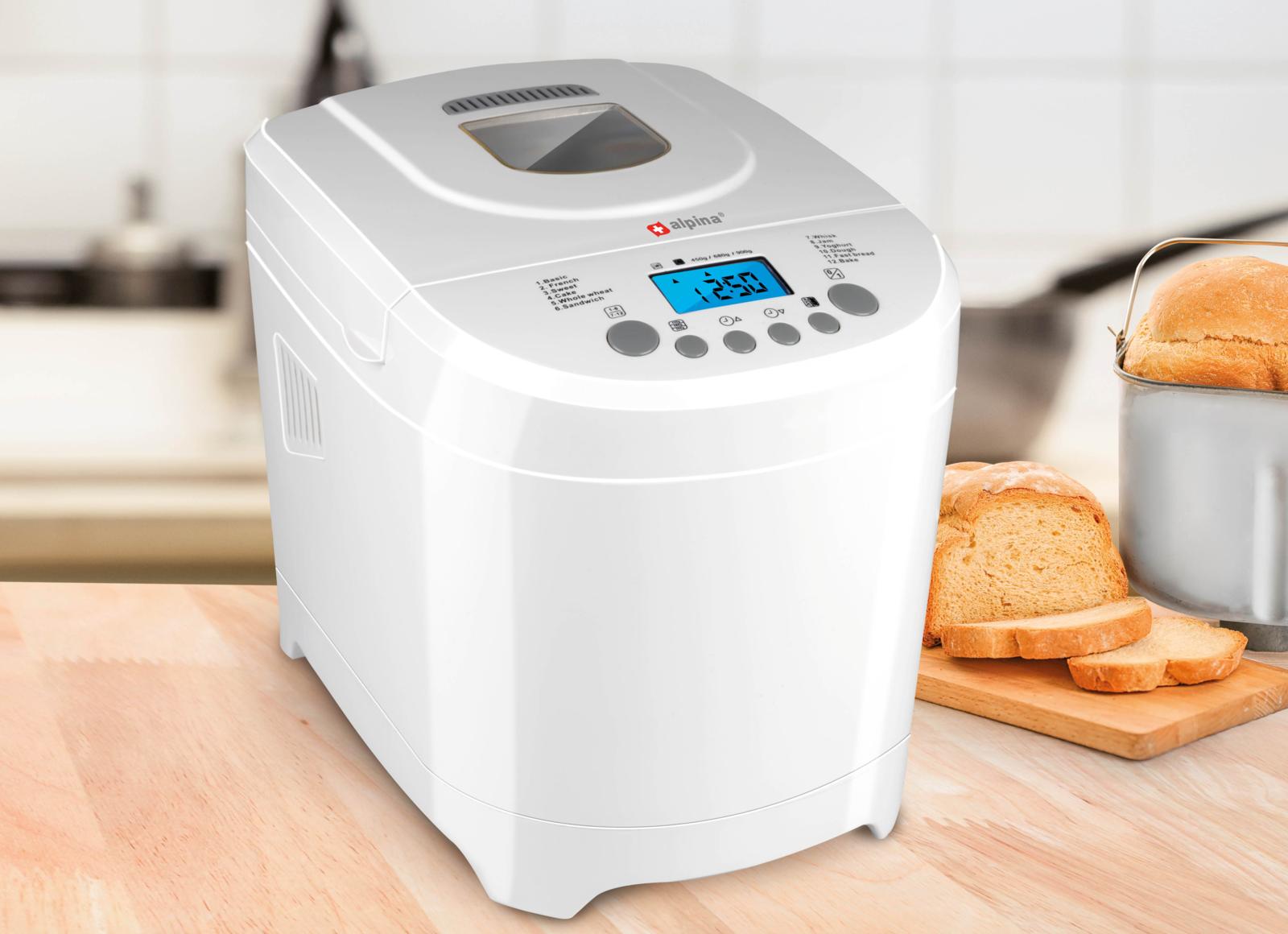 Alpina Bagemaskine med Display - Hvid, 2L