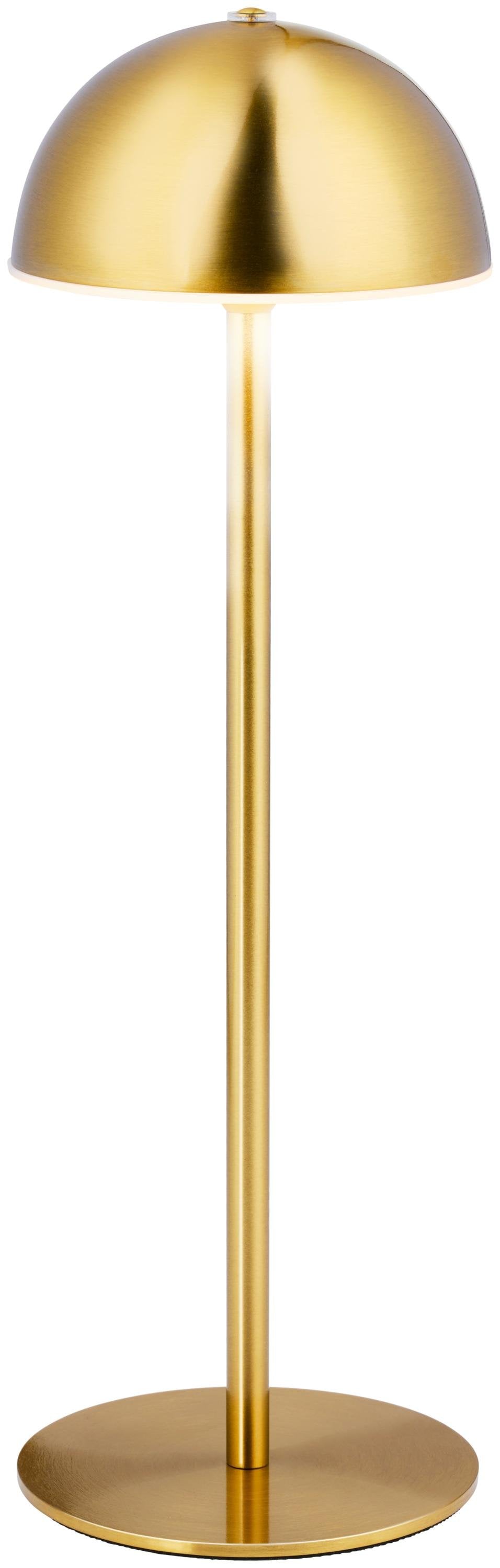 Grundig Bordlampe med Touch, 32 cm i guld med rundt hoved – elegant design