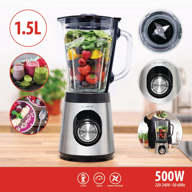 Alpina Blender 1,5L - Robust og Brugervenlig