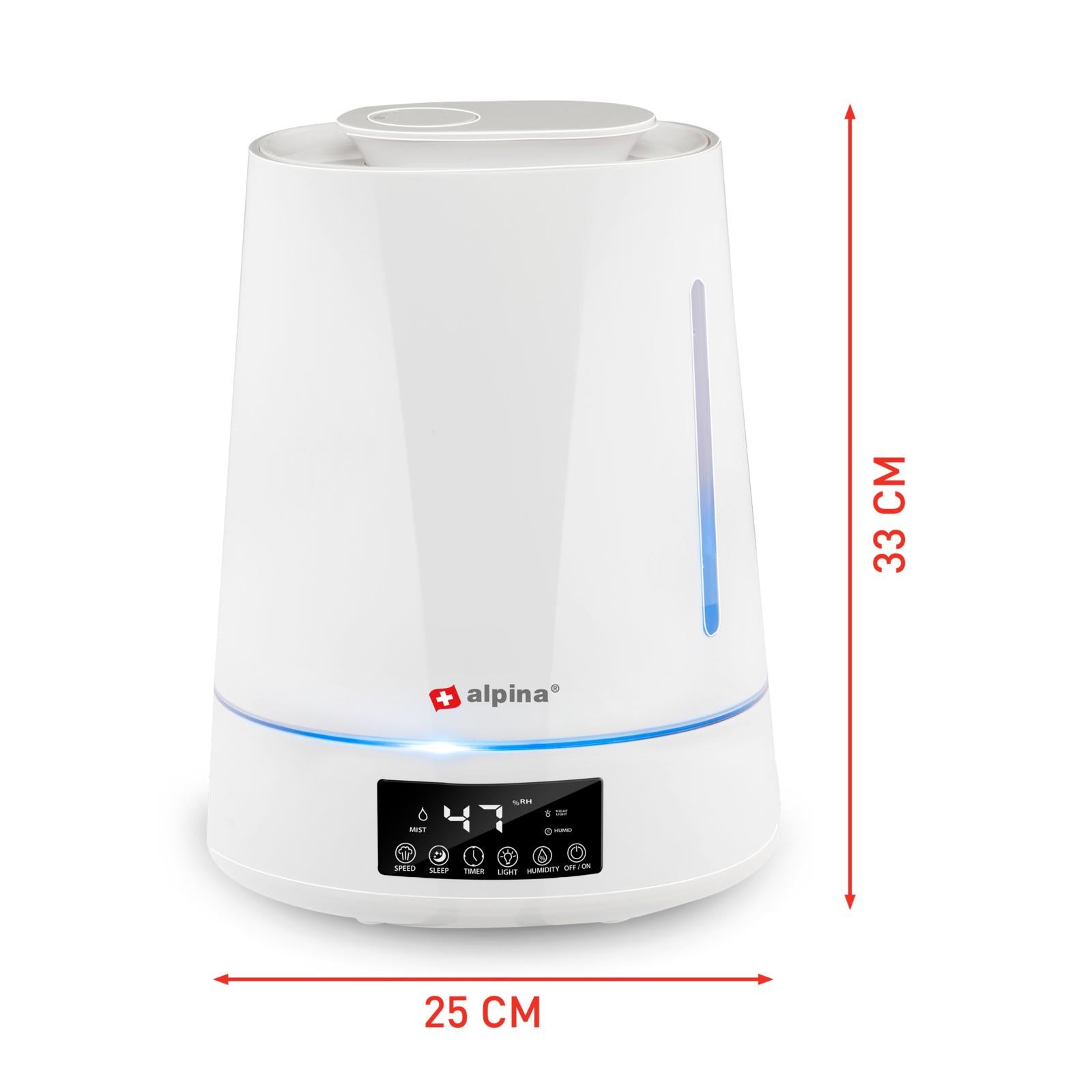 Luftfugter med Timer, Aroma og Fjernbetjening – 4 Liter