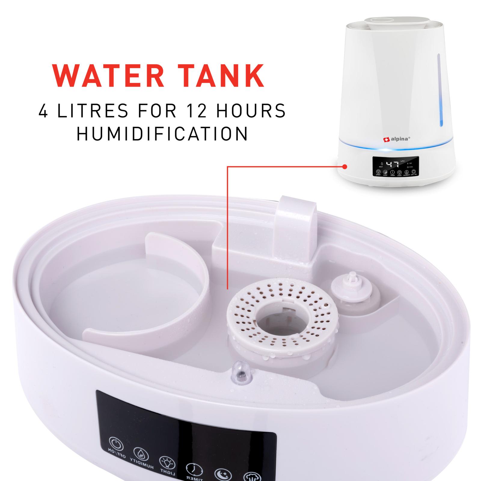 Luftfugter med Timer, Aroma og Fjernbetjening – 4 Liter