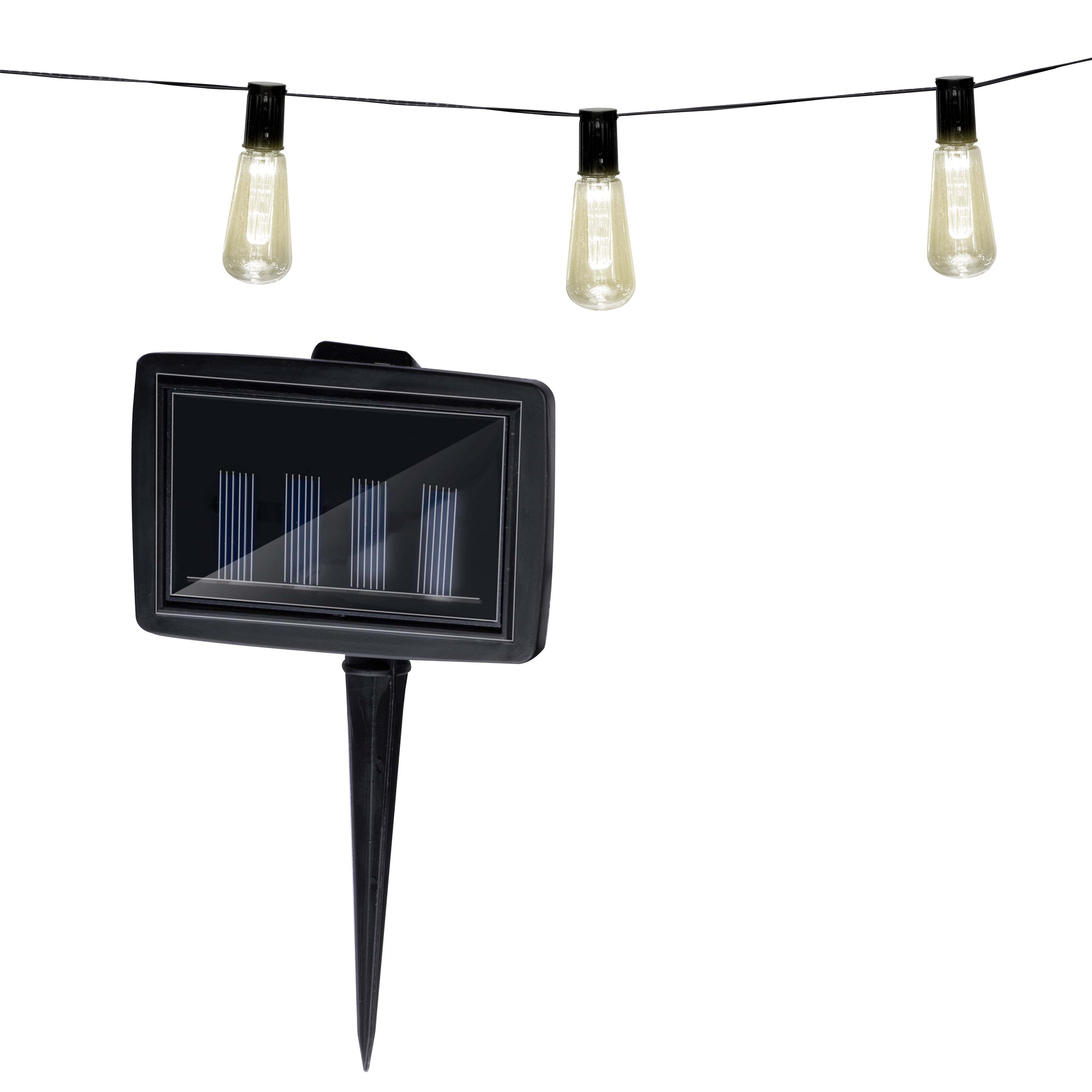 Solcelle Lyskæde med Varmt Hvidt Lys - 3,35 Meter