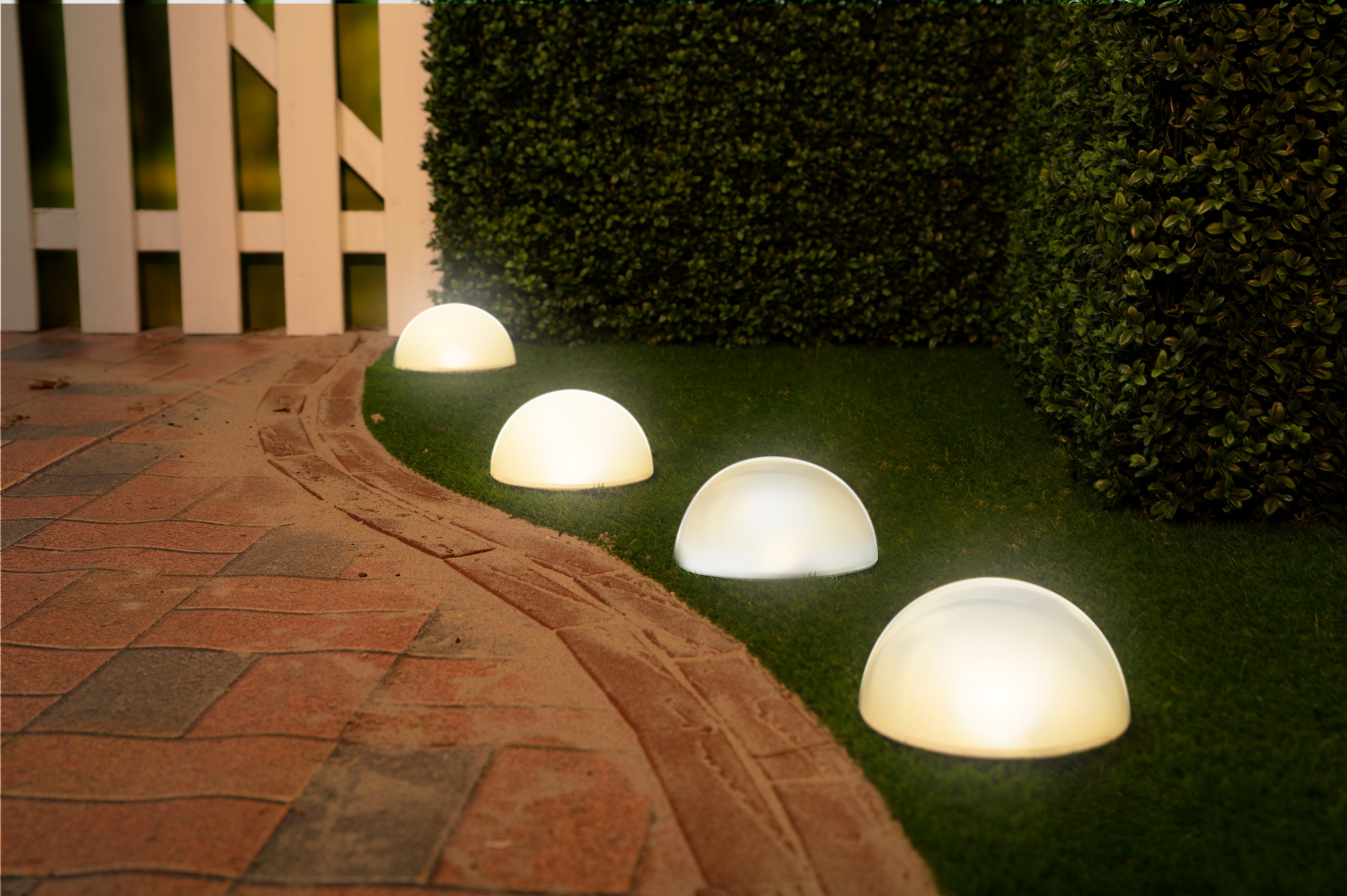 LED Solcelle Lamper med Varm Hvidt Lys - 5 stk.