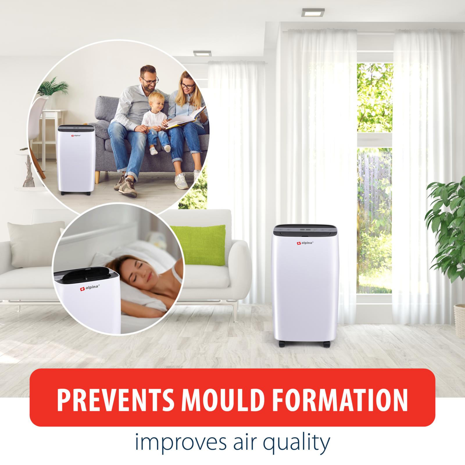 Alpina kraftigt Luftaffugter og Luftrenser  10L Per Dag