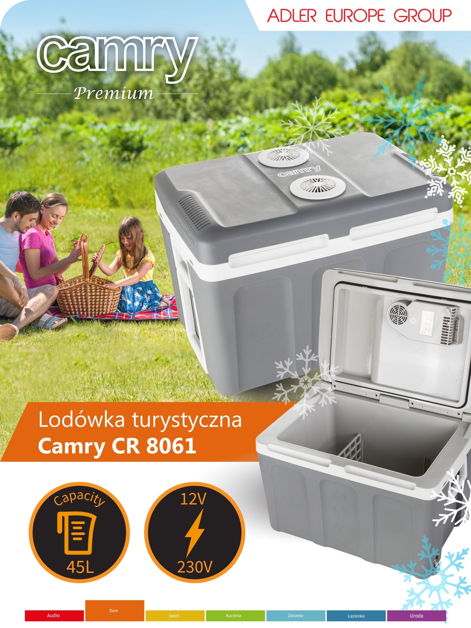 40 Liter Køle- og Varmekasse til Bil – Med Hjul, Dobbelt Strøm og Elegant Design