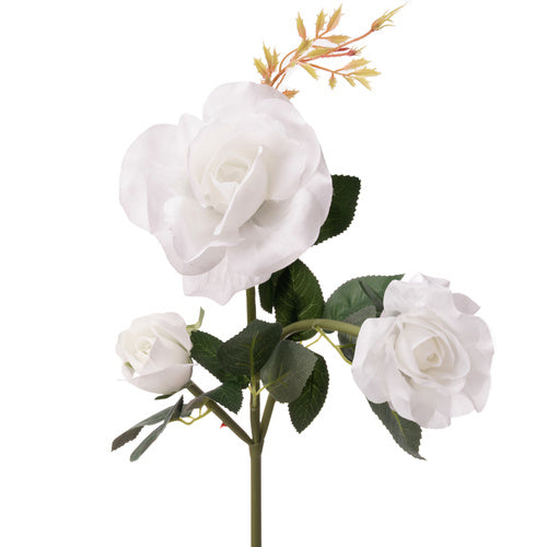 Solcelle Rose LED Havelampe – 3 Kunstige Blomster med Farveskiftende Lys