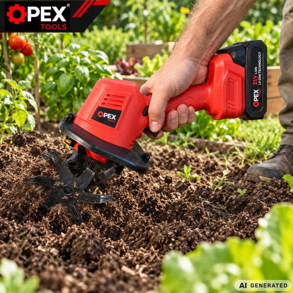OPEX TOOLS OPX28030 Mini Havefræser 2x 21V Rød og Sort