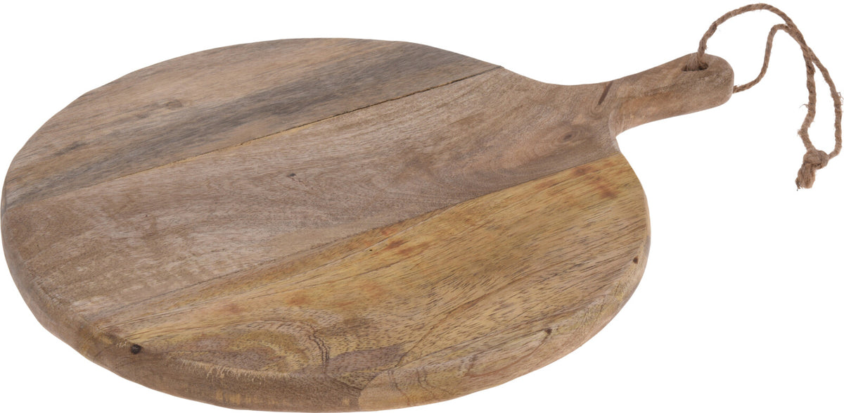 Ovalt dekorationsfad i ægte mangotræ – Naturfarvet i 40x30 cm el. 60x50 cm