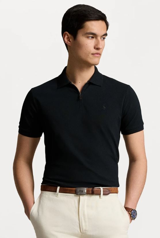 Ralph Lauren Polo - Slim Fit med Lynlås og Stretch