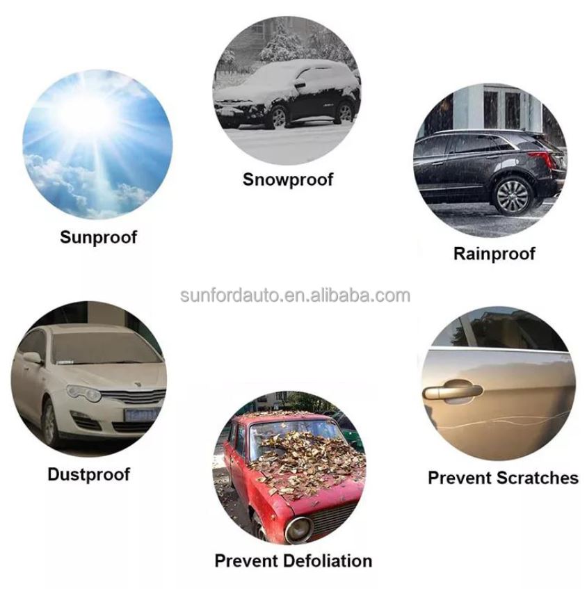 Bil presenning - overtræk med nat reflekser