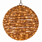 Hængende LED Lyskugle Ø35 cm med 400 Varmhvide Lys