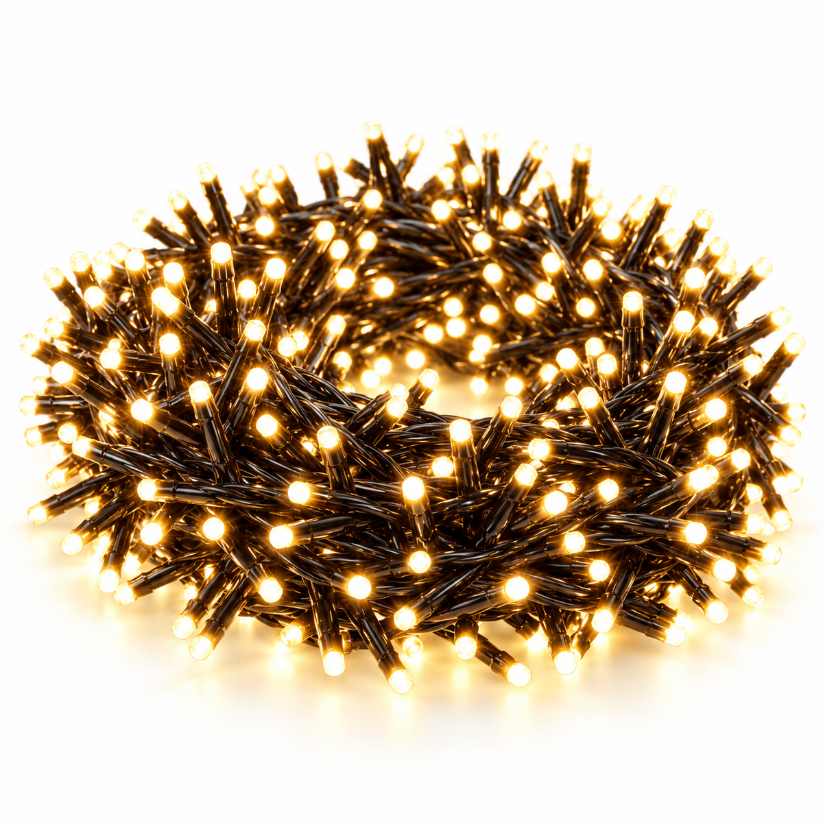 Super Cluster LED Lyskæde med 3216 eller 4800 Varmhvide Lys – 8 eller 12 Meter