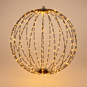 LED Lyskugle med Varmhvide Lys – 40, 50 eller 60 cm med Timer