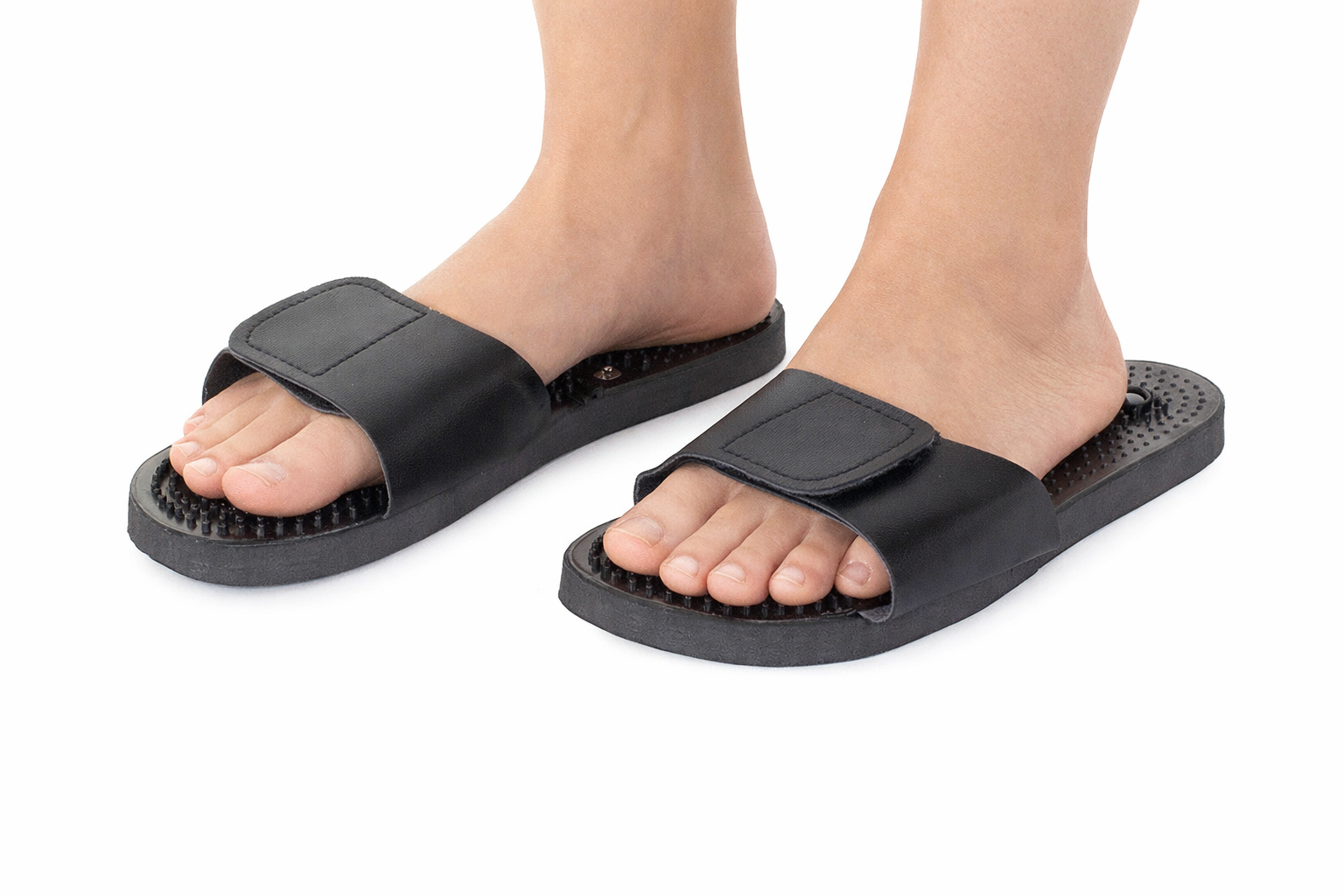 EMS Elektrostimulator med Akupressur-Sandaler – Muskel- & nervemassage til hele kroppen