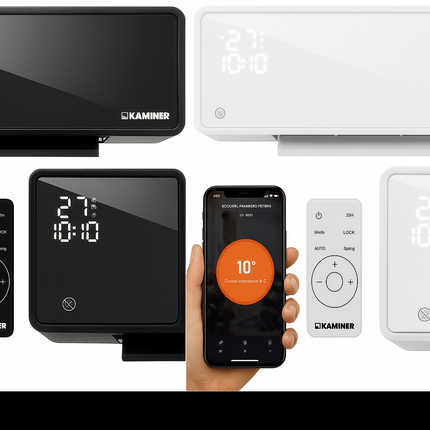 Elvarmer med WiFi, 2000W, Vægmonteret