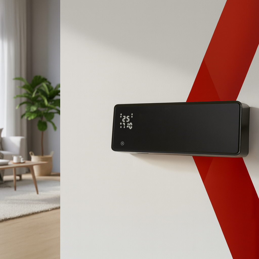 Varmeblæser 2000W med Wi-Fi & Fjernbetjening – Smart Væghængt Varmeblæser
