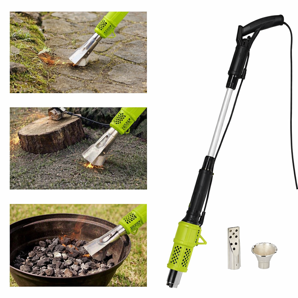2-i-1 Ukrudtsbrænder & Grilltænder – 2000W med Justerbar Temperatur