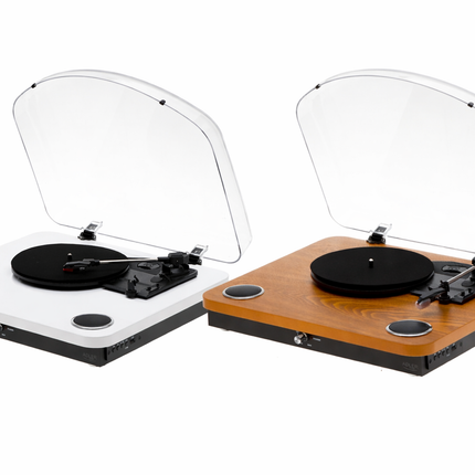 Pladespiller Hvid/træ farve med Bluetooth & USB optagelse