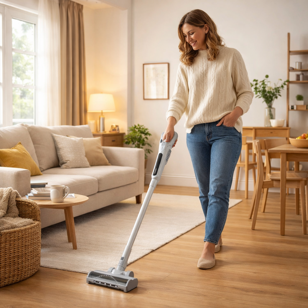 Nilfisk Move 2-i-1 Ledningsfri Støvsuger med Dockingstation – Grå