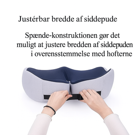Siddepude, justerbar bredde, med Memory Skum – Ergonomisk Komfort
