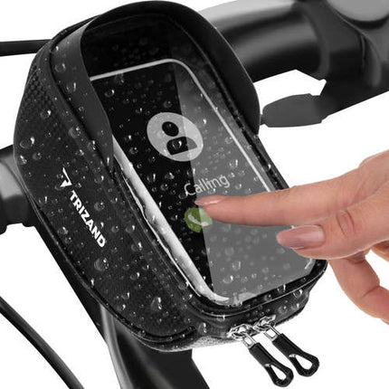 Cykeltaske - Telefon opbevaring med gennemsigtigt materiale