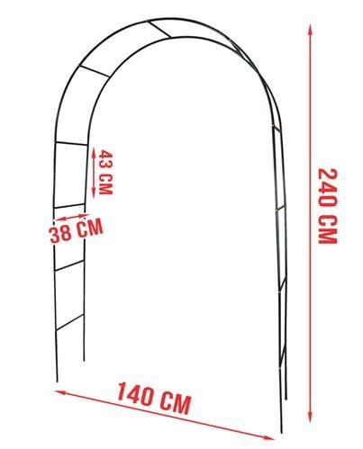 Buet pergola til haven