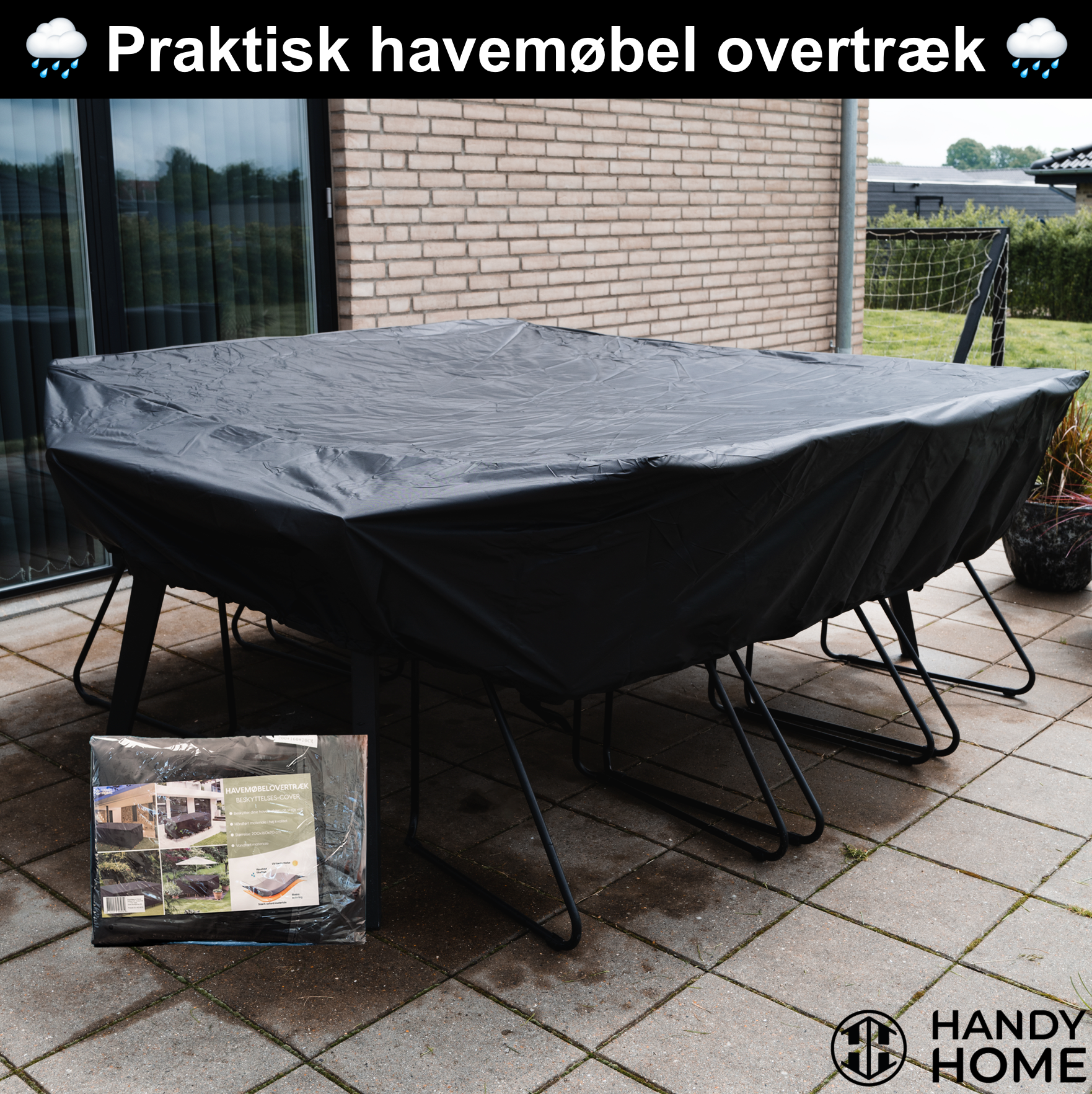 Havemøbel overtræk 135x135x75