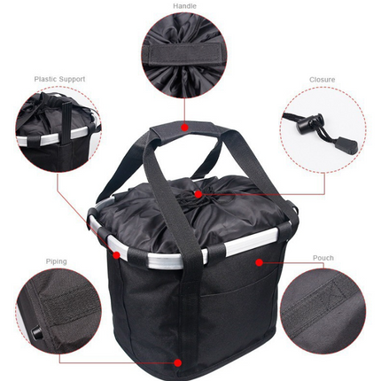 Stor Cykelkurv med Håndtag og Vandtæt Lukning