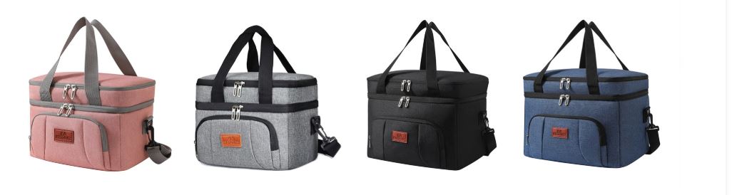 Køletaske 20L - flere farver -  inkl. 2 stk. køleelementer