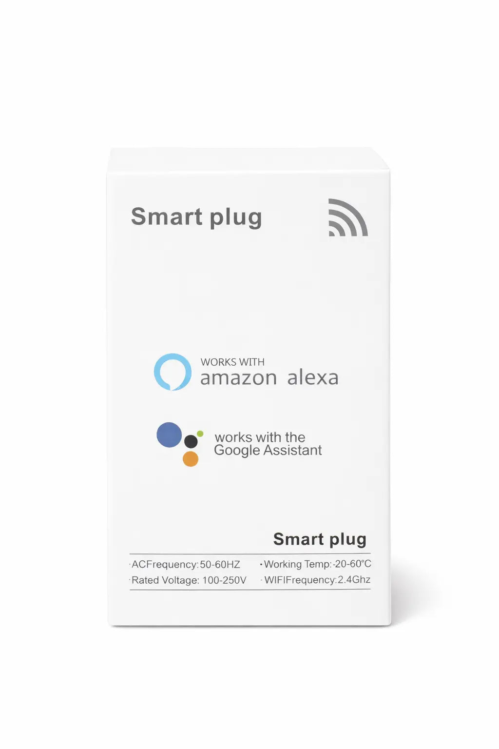 Smart WiFi Stikkontakt 20A med Energimåler – Kompatibel med Alexa & Google Home