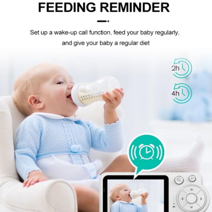 Babyalarm 2,8” Skærm – Trådløs uden WiFi, Nattesyn & 2-vejs Lyd