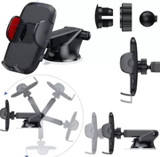 Mobilholder til Bil – 360° Rotation og Teleskoparm