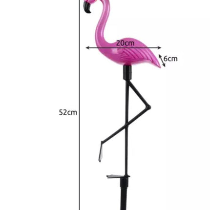 3-Styks Flamingo Solcellelamper: Vandtætte LED Havepynt til Stemningsfuld Udebelysning