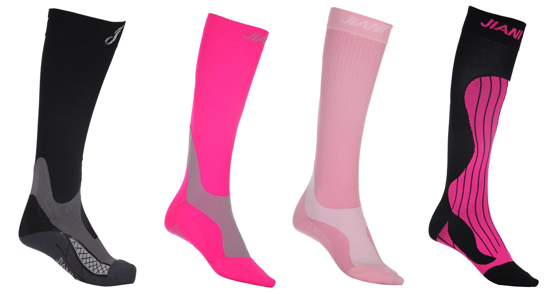 Kompressionsstrømper fra sportsmærket Jiani - Knæstrømpe Dame