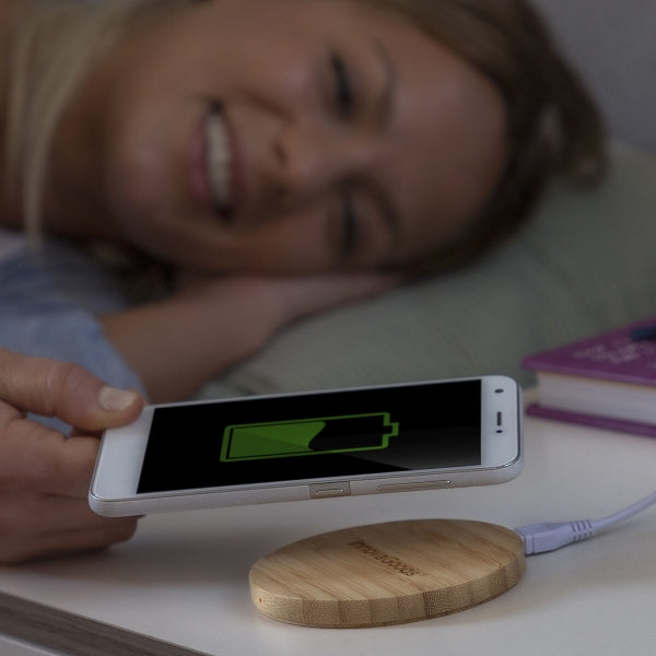 Trådløs oplader i Bambus